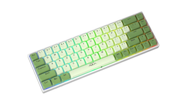 Клавиатура AULA F3068 green-white
